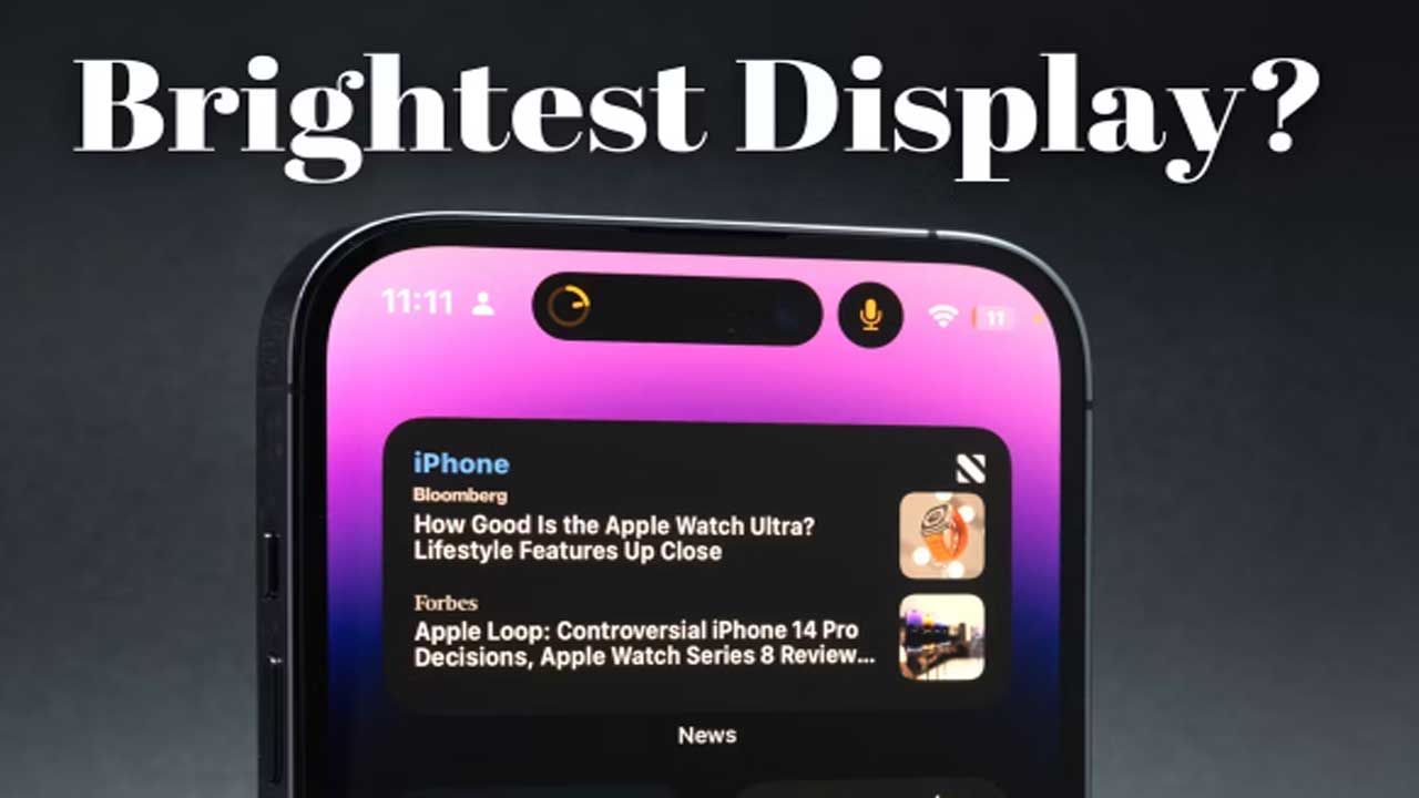 iPhone 14 Pro มีหน้าจอสมาร์ทโฟนที่สว่างที่สุดหรือไม่?